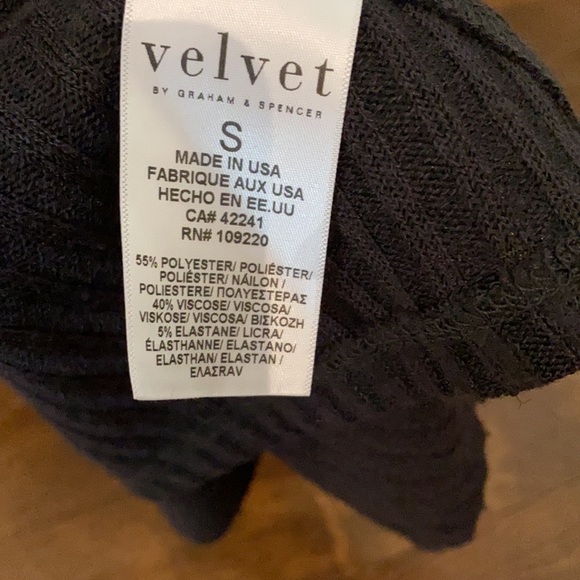 Velvet by Graham & Spencer Cardigan Sweater Wrap Charcoal sz Small - Picture 8 of 8